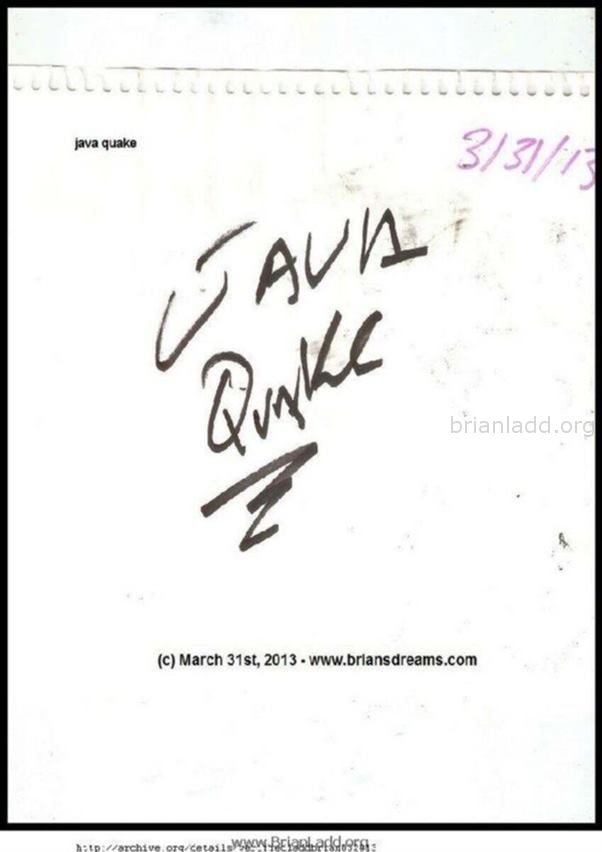 March 31 2013 1 - Java Quake  ...
Java Quake
